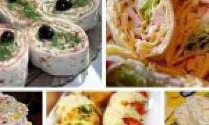 Простые рецепты закусок из лаваша на праздничный стол