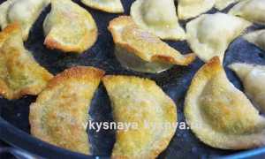 ​Жареные вареники с картошкой