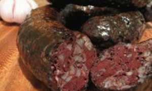 Вкусная кровяная колбаса с гречкой в домашних условиях