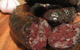 Вкусная кровяная колбаса с гречкой в домашних условиях