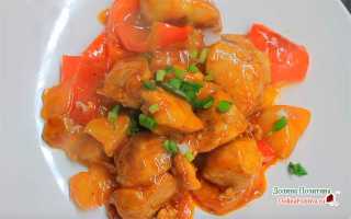 Рецепт тайской курицы в кисло-сладком соусе